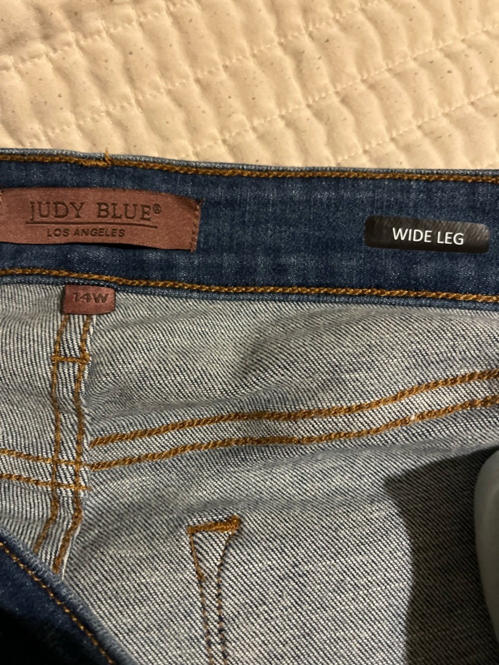 Judy Blue Dark Blue Wide Leg Jeans - Picture 7 of 10
